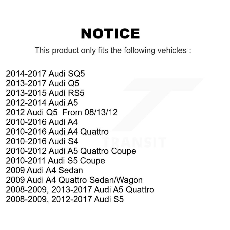 Front Upper Forward Suspension Control Arm Ball Joint Kit For Audi Q5 A4 Quattro A5 S4 S5 KTR-104538
