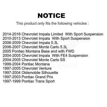 Front Outer Tie Rod End Pair For Chevrolet Impala Pontiac Montana Venture Grand Prix KTR-104589