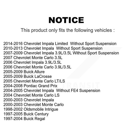 Front Outer Tie Rod End Pair For Chevrolet Impala Buick LaCrosse Pontiac Grand Prix Monte KTR-104590
