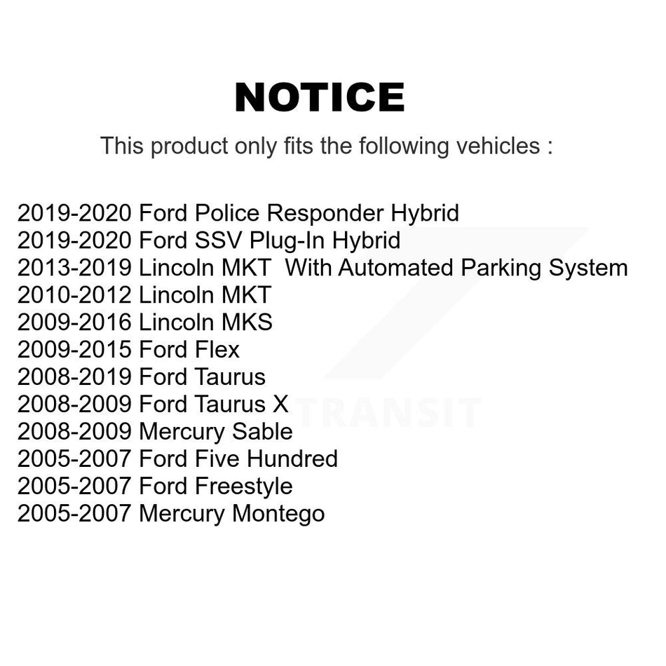 Front Outer Tie Rod End Pair For Ford Taurus Flex Lincoln Five Hundred MKS Freestyle MKT KTR-104602