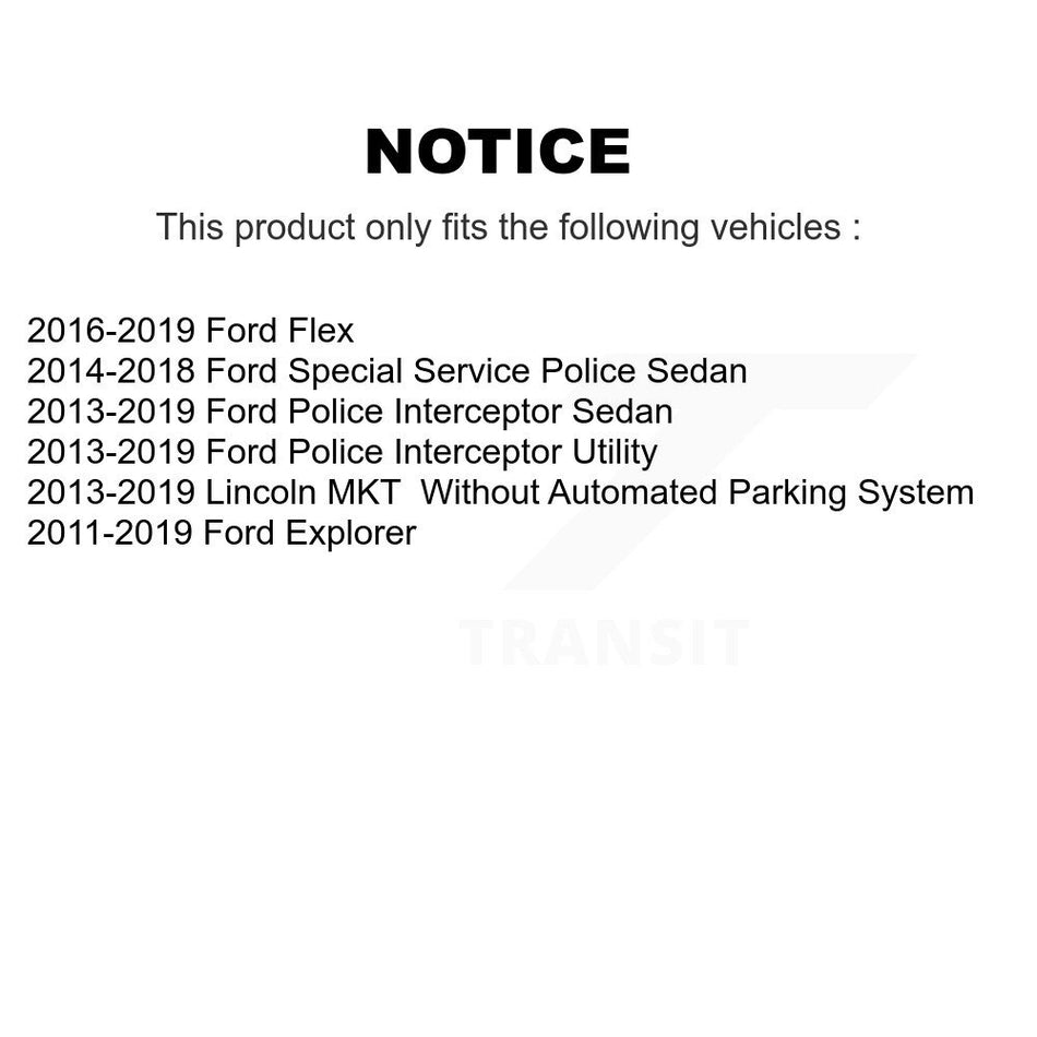 Front Outer Tie Rod End Pair For Ford Explorer Police Interceptor Utility Flex Sedan MKT KTR-104603