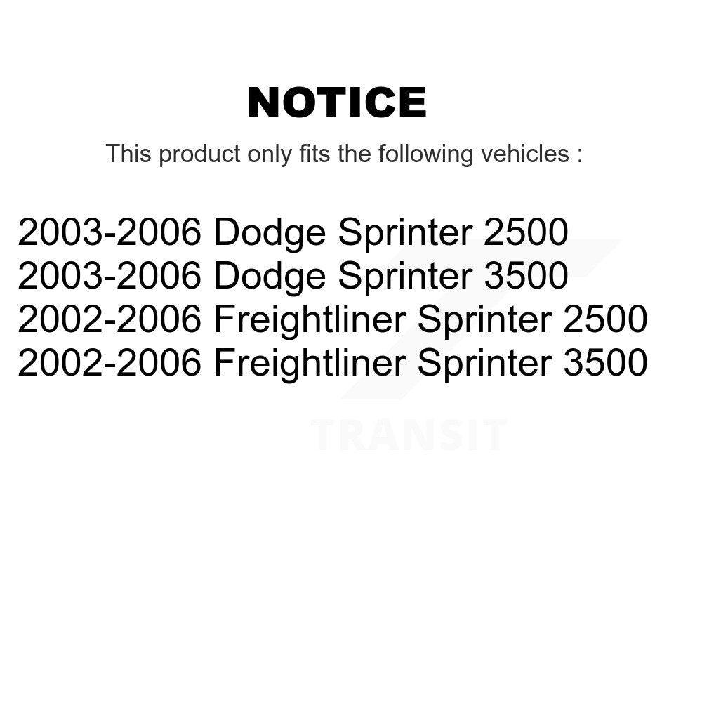 Front Outer Steering Tie Rod End Pair For Sprinter 2500 Dodge Freightliner 3500 KTR-104620