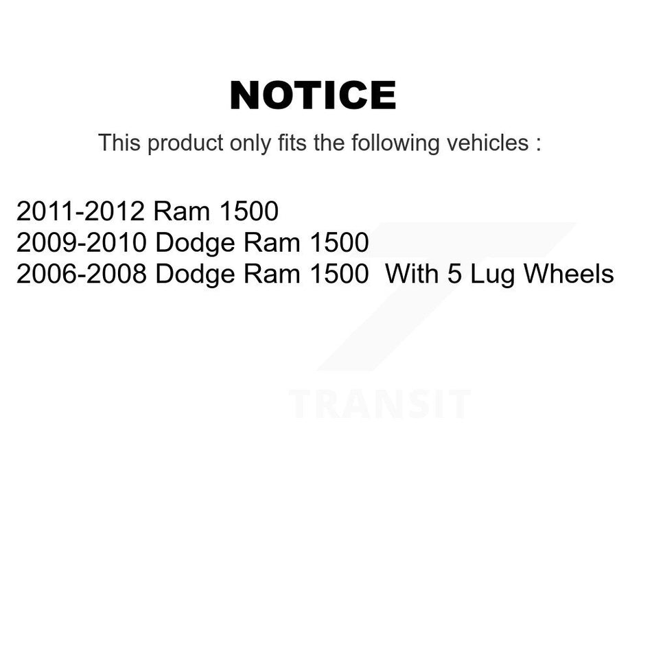 Front Outer Steering Tie Rod End Pair For Dodge Ram 1500 KTR-104631