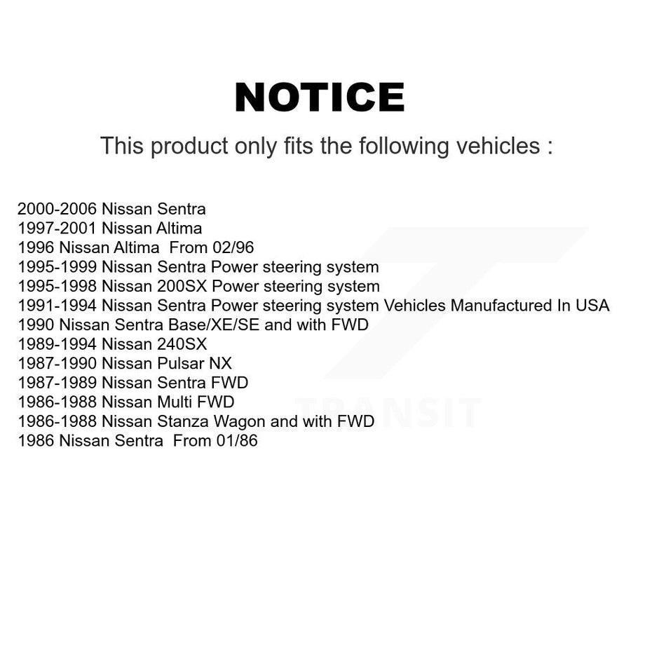 Front Outer Tie Rod End Pair For Nissan Sentra 240SX Altima Pulsar NX 200SX Stanza Multi KTR-104635