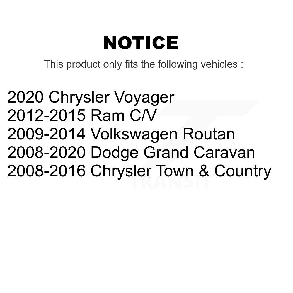 Front Outer Tie Rod End Pair For Dodge Grand Caravan Chrysler Town & Country Ram C/V KTR-104660