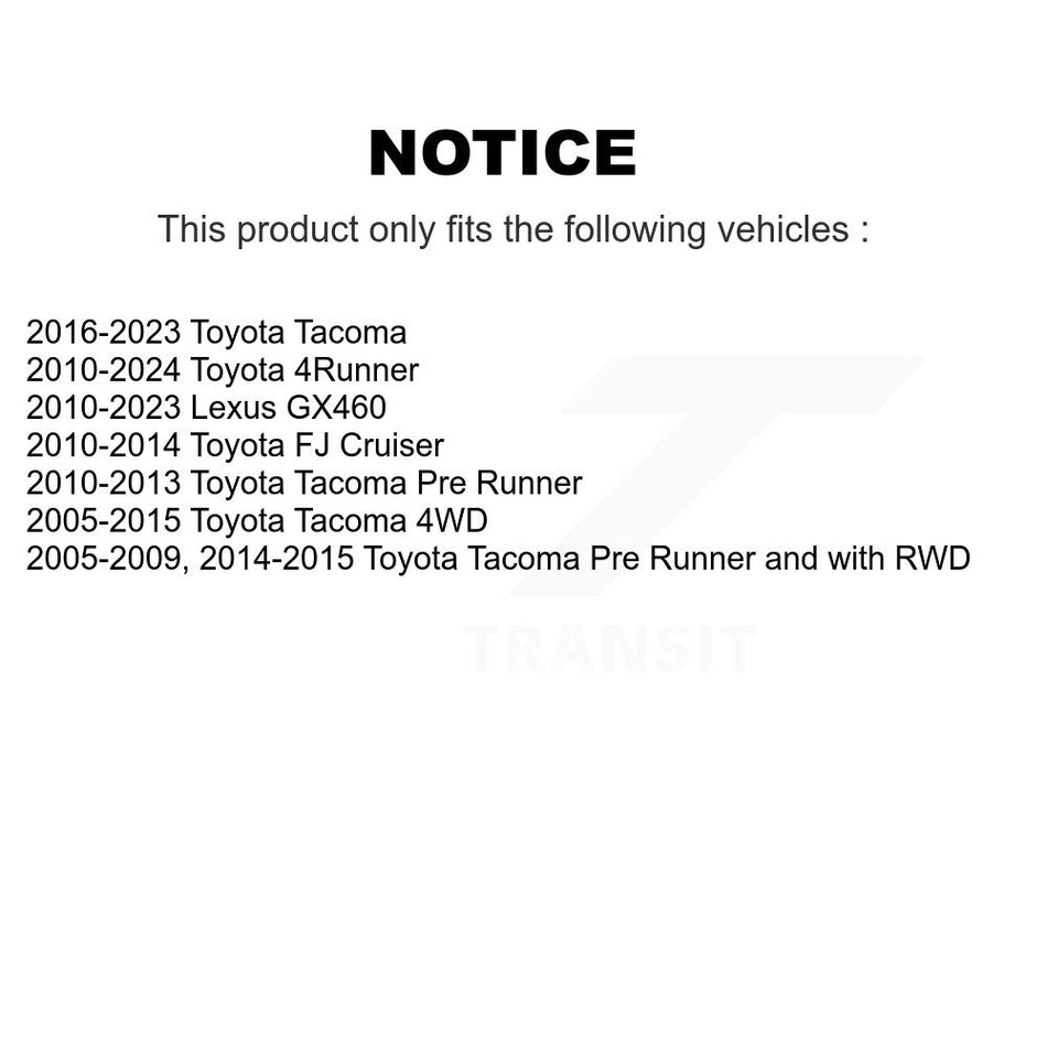 Front Outer Steering Tie Rod End Pair For Toyota Tacoma 4Runner Lexus GX460 FJ Cruiser KTR-104677