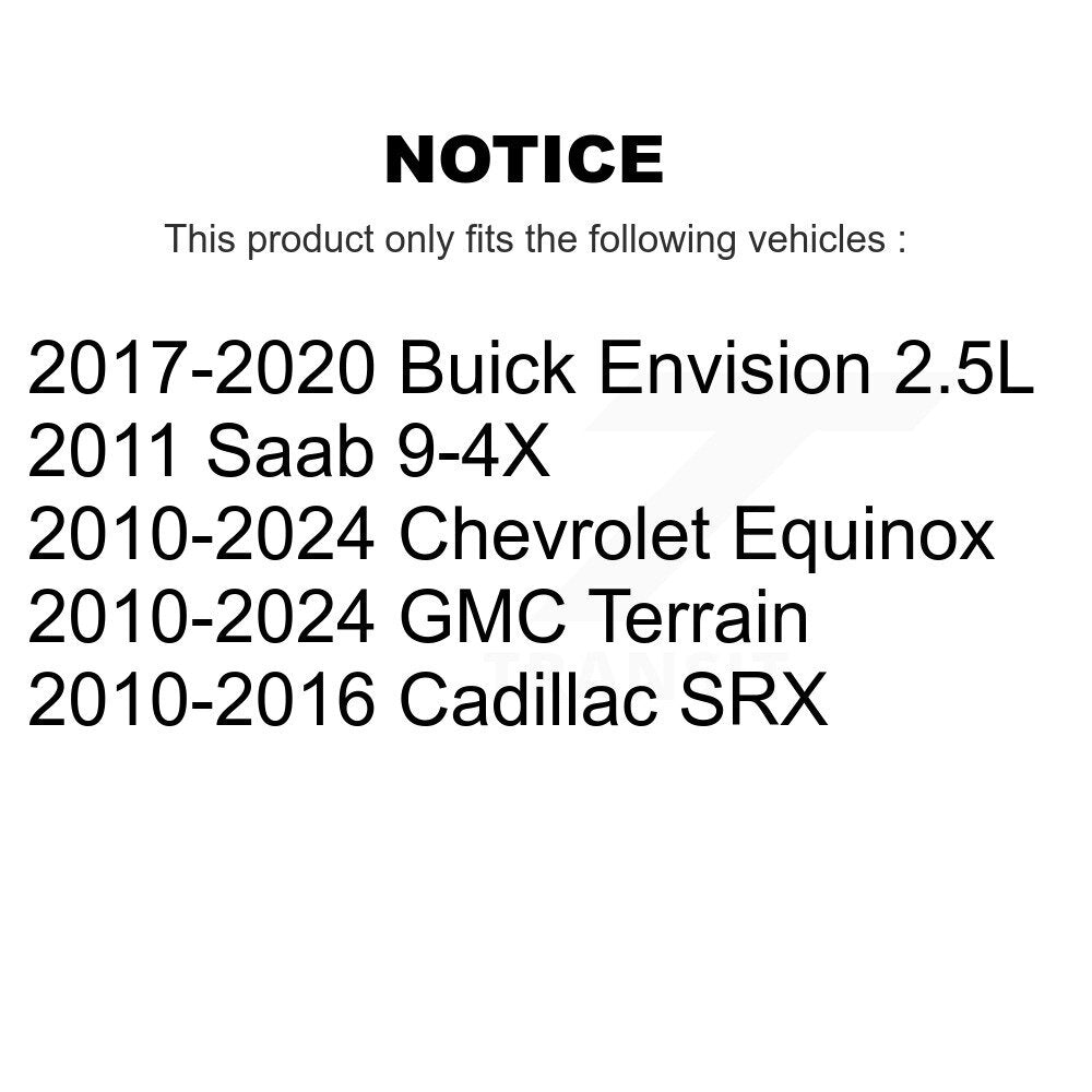Front Outer Tie Rod End Pair For Chevrolet Equinox GMC Terrain Cadillac SRX Buick Saab KTR-104678