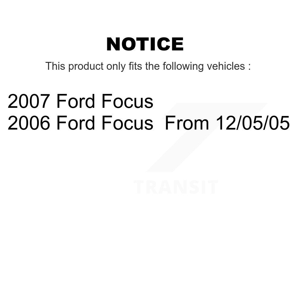 Front Outer Steering Tie Rod End Pair For Ford Focus KTR-104686