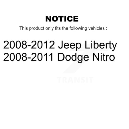 Front Inner Steering Tie Rod End Pair For Jeep Liberty Dodge Nitro KTR-104713