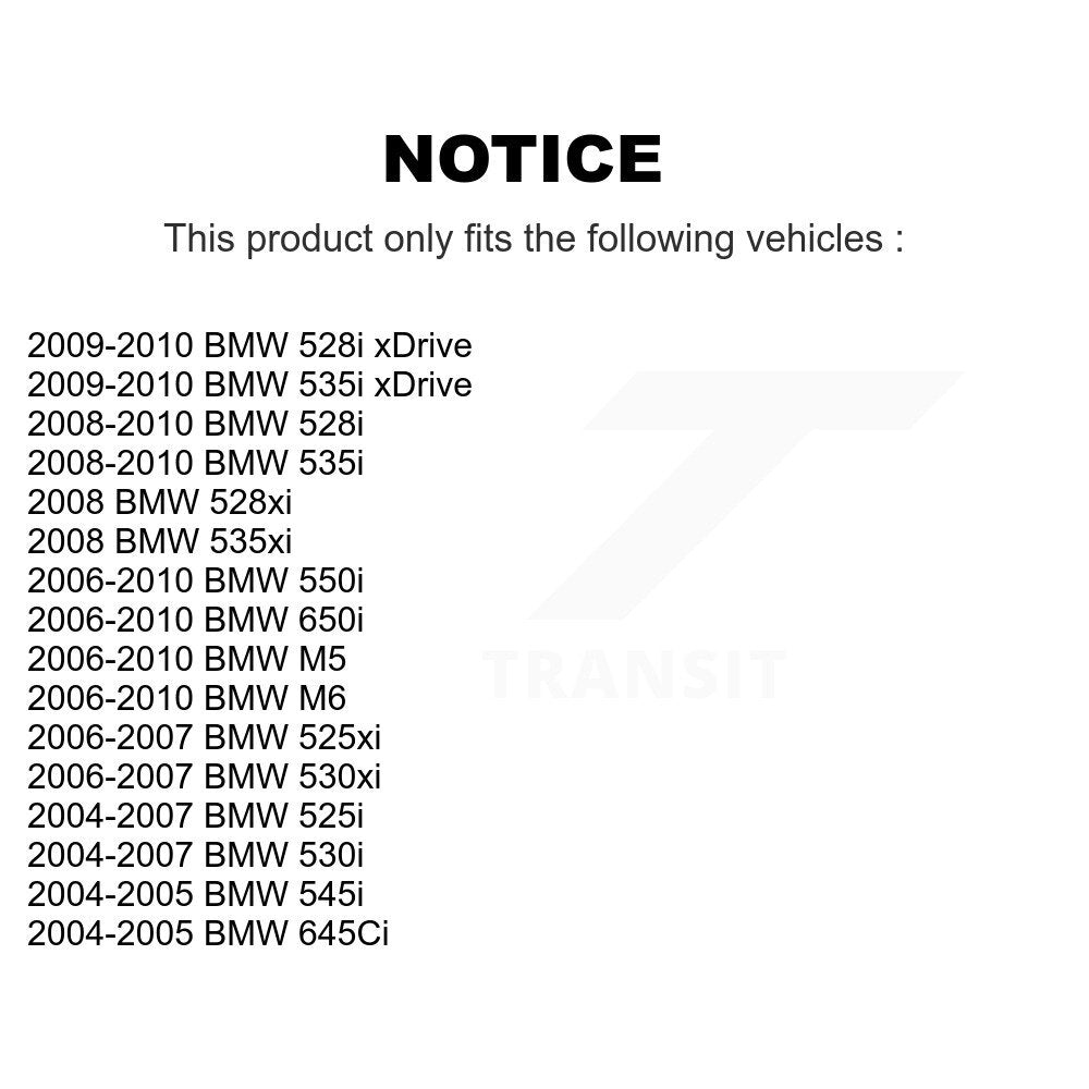 Front Inner Tie Rod End Pair For BMW 530i 530xi 650i 528i xDrive 525i 535i 645Ci 535xi M5 KTR-104736