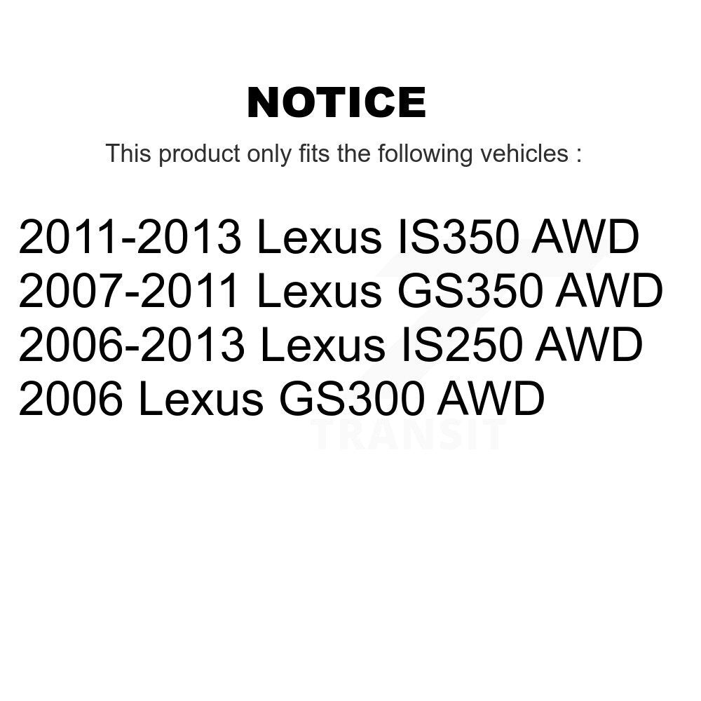 Front Inner Steering Tie Rod End Pair For Lexus IS250 GS350 IS350 GS300 AWD KTR-104779