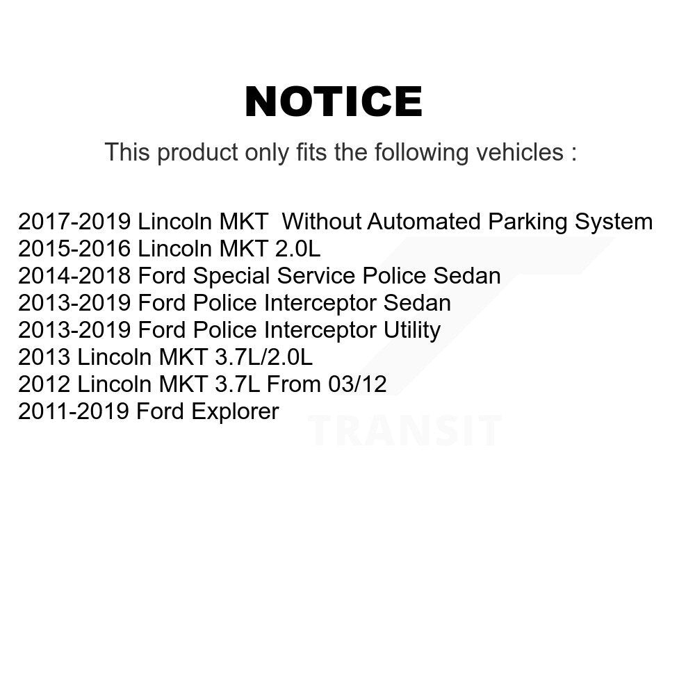 Front Inner Tie Rod End Pair For Ford Explorer Police Interceptor Utility Sedan Lincoln KTR-104784