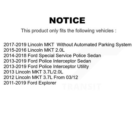 Front Inner Tie Rod End Pair For Ford Explorer Police Interceptor Utility Sedan Lincoln KTR-104784