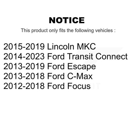 Front Inner Tie Rod End Pair For Ford Escape Focus Transit Connect Lincoln MKC C-Max KTR-104813