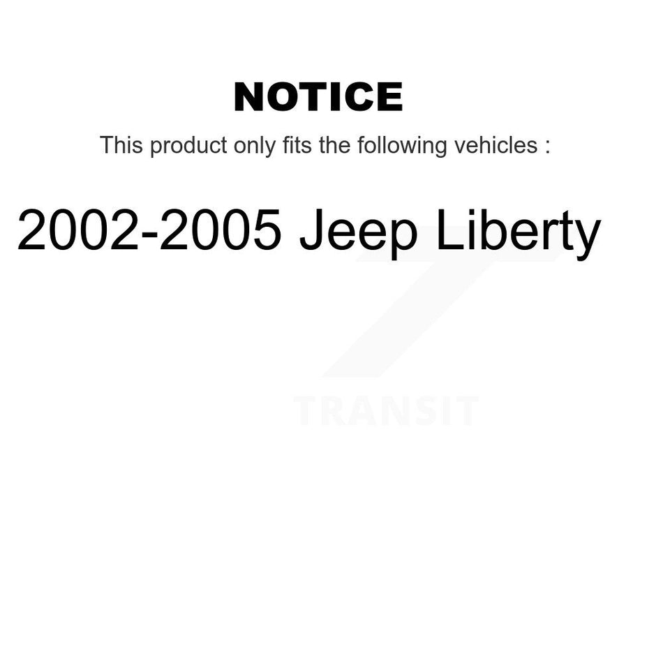 Front Inner Steering Tie Rod End Pair For 2002-2005 Jeep Liberty KTR-104825