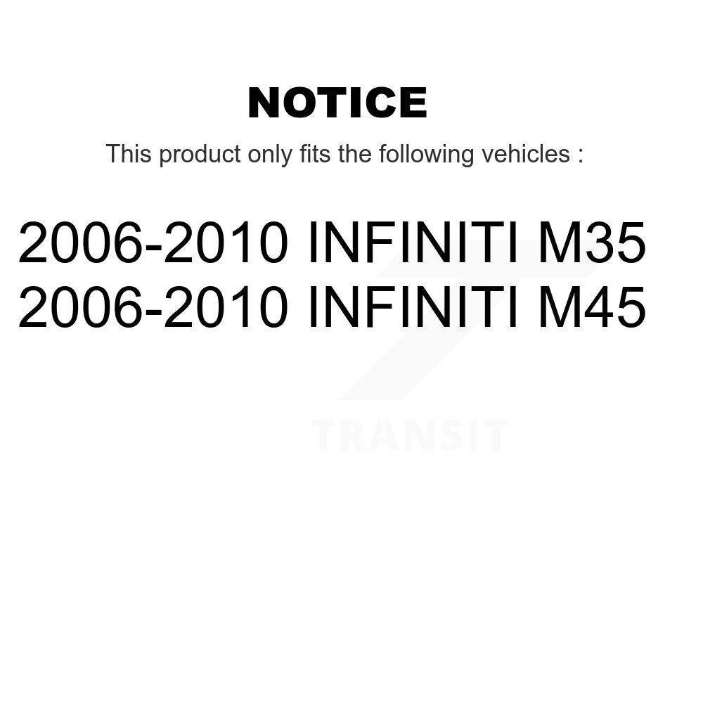 Front Inner Steering Tie Rod End Pair For 2006-2010 INFINITI M35 M45 KTR-104826