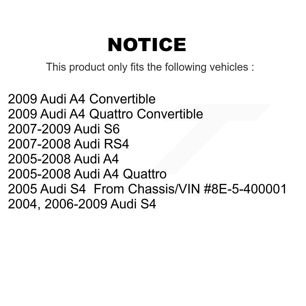 Front Inner Steering Tie Rod End Pair For Audi A4 Quattro S4 RS4 S6 KTR-104841