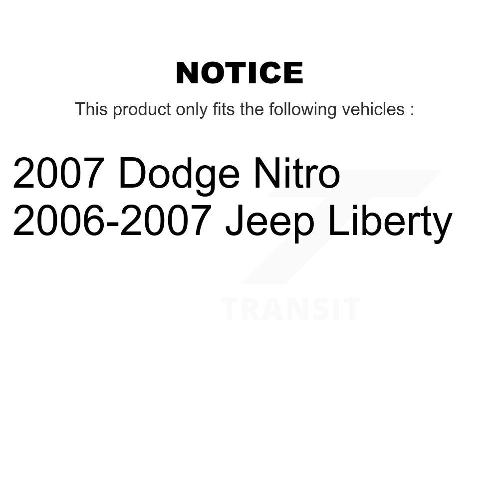 Front Inner Steering Tie Rod End Pair For Jeep Liberty Dodge Nitro KTR-104846