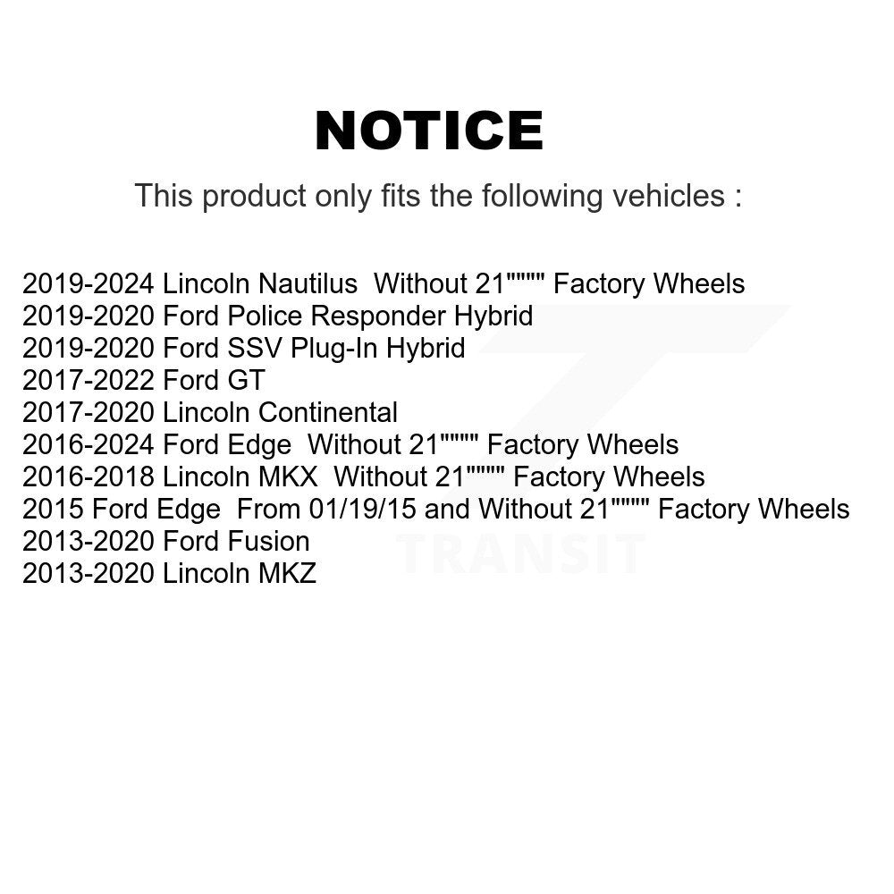 Front Inner Tie Rod End Pair For Ford Edge Fusion Lincoln Nautilus MKX MKZ Continental GT KTR-104883