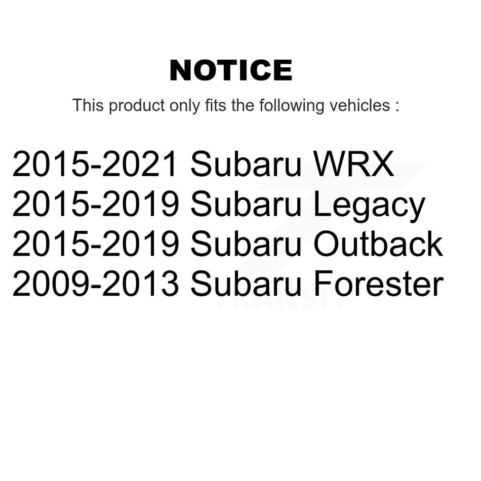 Front Inner Steering Tie Rod End Pair For Subaru Outback Forester WRX Legacy KTR-104895
