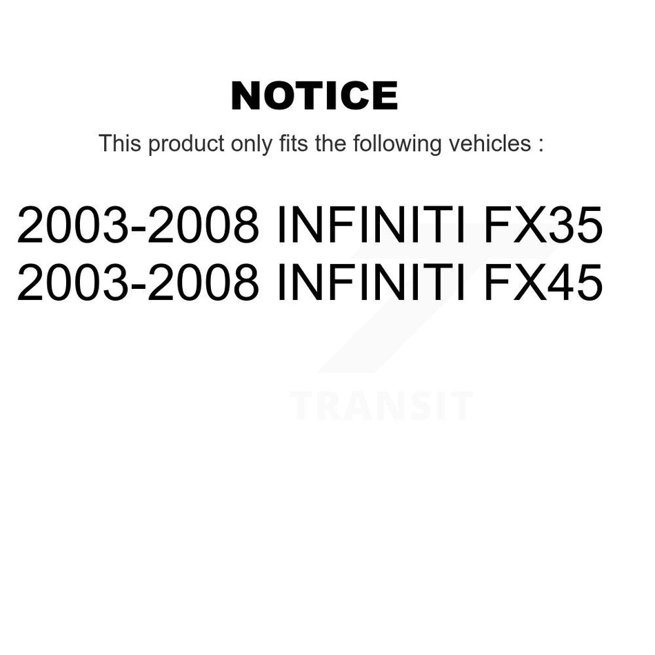 Front Inner Steering Tie Rod End Pair For 2003-2008 INFINITI FX35 FX45 KTR-104898