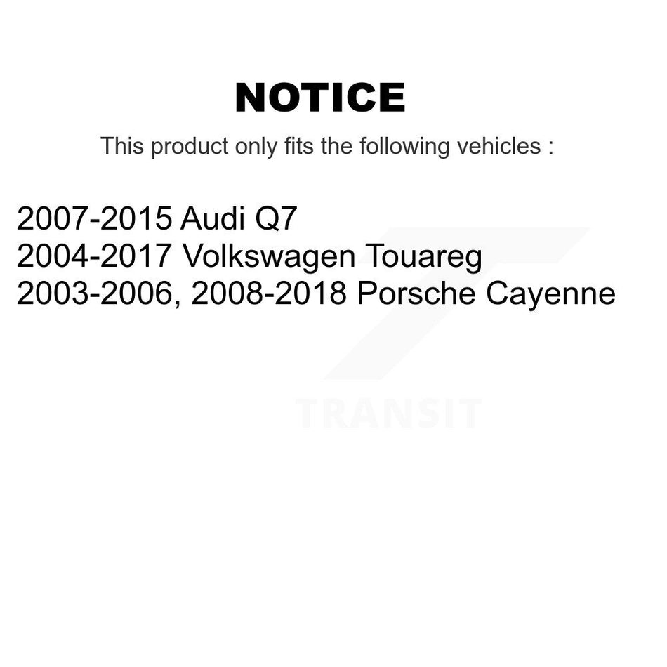 Front Inner Steering Tie Rod End Pair For Porsche Cayenne Volkswagen Touareg Audi Q7 KTR-104901