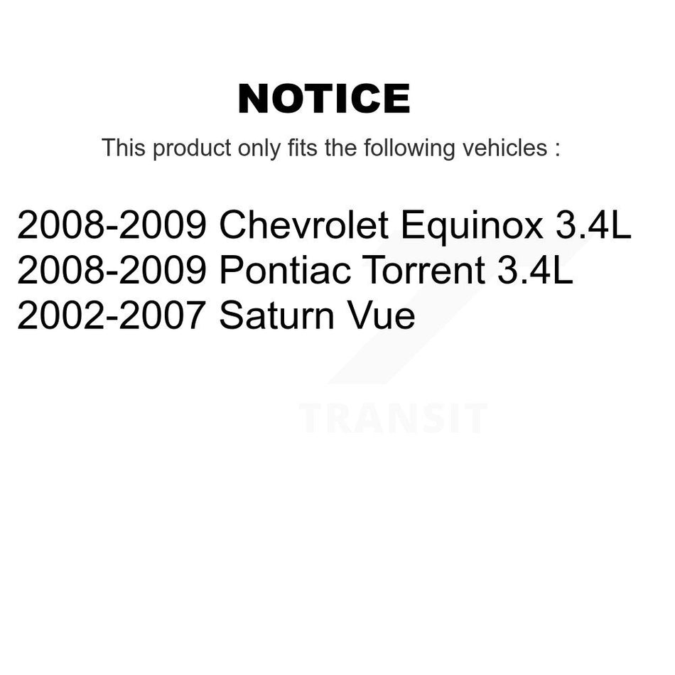 Front Inner Steering Tie Rod End Pair For Chevrolet Equinox Pontiac Torrent Saturn Vue KTR-104905