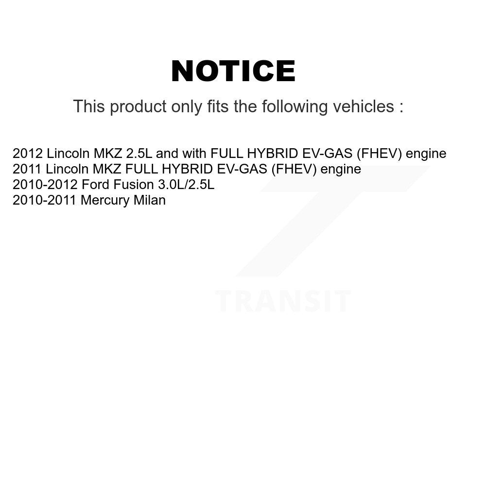 Front Outer & Inner Steering Tie Rod End Kit For Ford Fusion Lincoln MKZ Mercury Milan KTR-104965