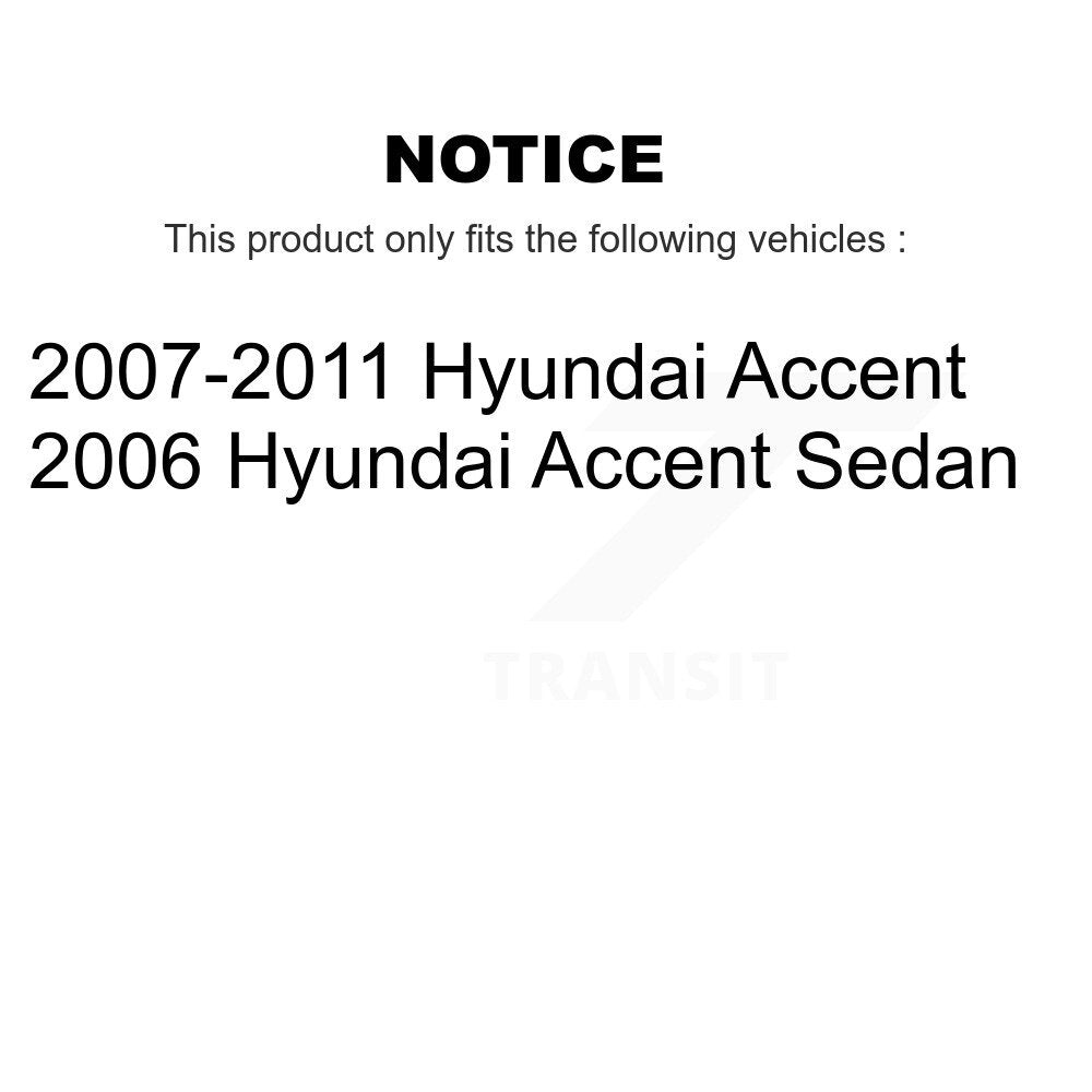 Front Outer & Inner Steering Tie Rod End Kit For Hyundai Accent KTR-104972