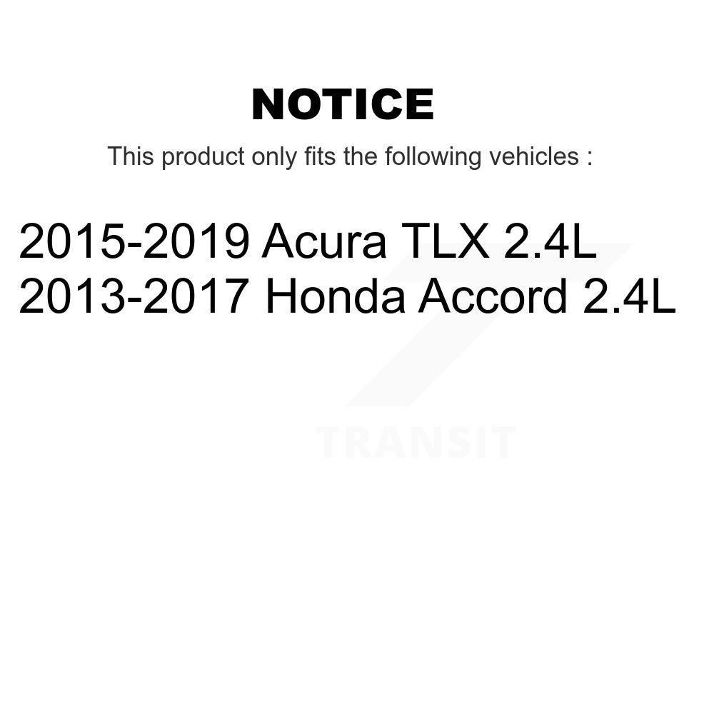 Front Outer & Inner Steering Tie Rod End Kit For Honda Accord Acura TLX 2.4L KTR-105025