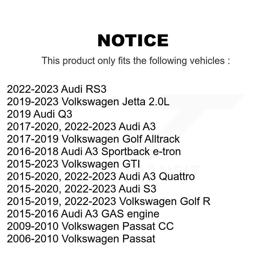 Front Outer & Inner Tie Rod End Kit For Volkswagen Jetta Audi GTI A3 Quattro Golf R S3 Q3 KTR-105026