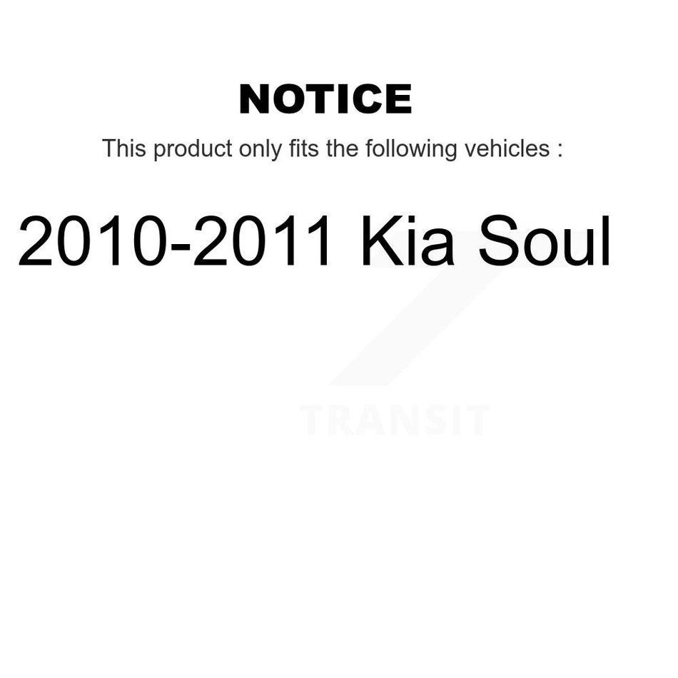 Front Outer & Inner Steering Tie Rod End Kit For 2010-2011 Kia Soul KTR-105064