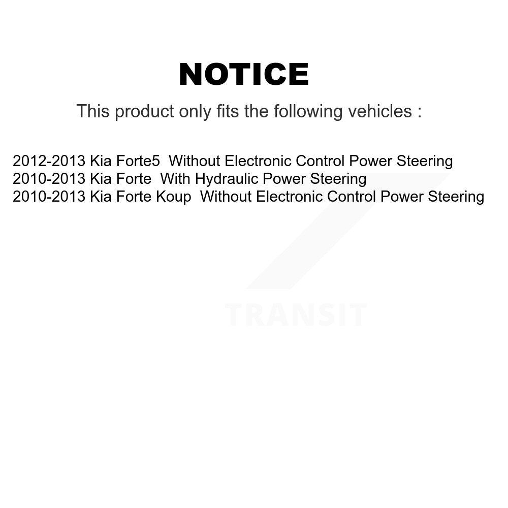Front Outer & Inner Steering Tie Rod End Kit For Kia Forte Koup Forte5 KTR-105067
