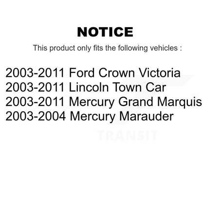 Front Outer & Inner Tie Rod End Kit For Ford Crown Victoria Lincoln Town Car Mercury KTR-105076