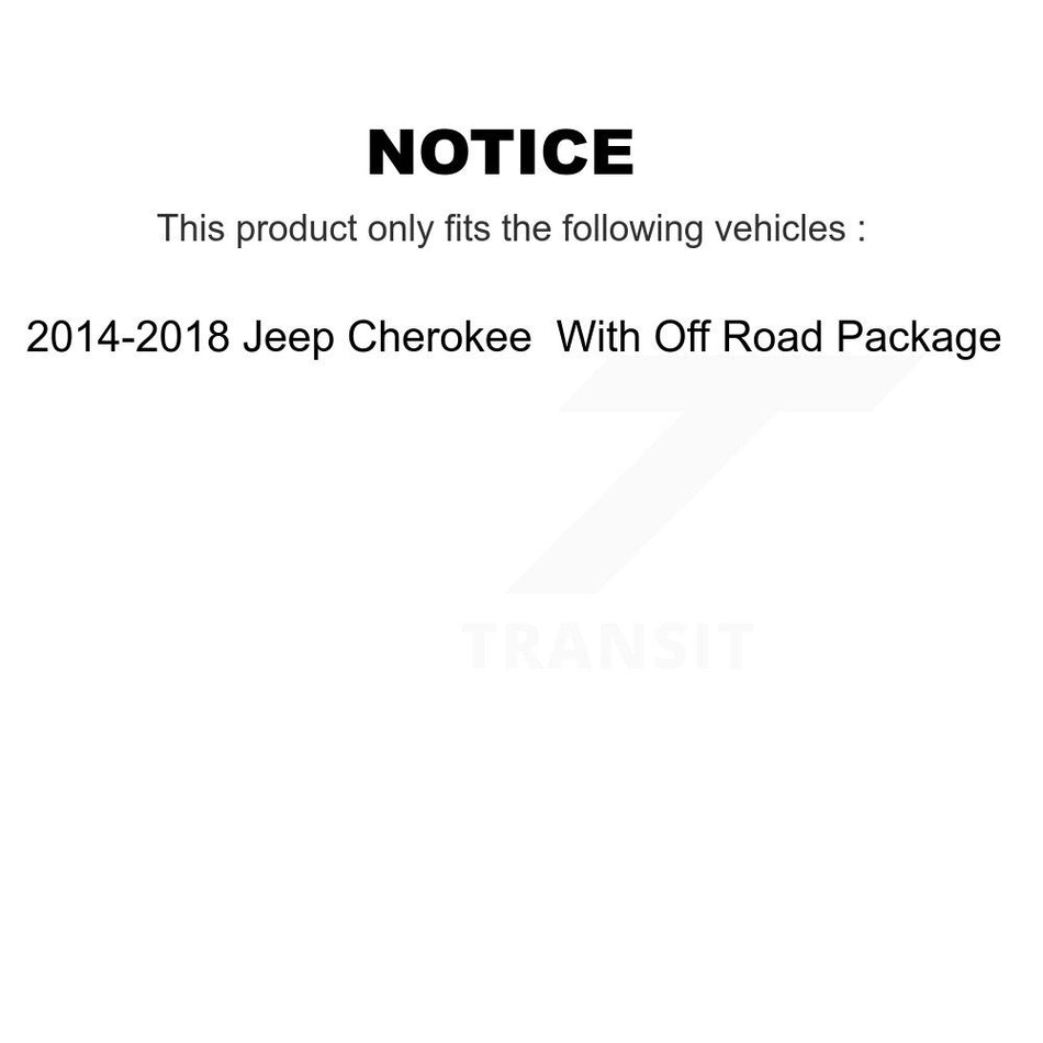 Front Outer & Inner Tie Rod End Kit For 2014-2018 Jeep Cherokee With Off Road Package KTR-105092
