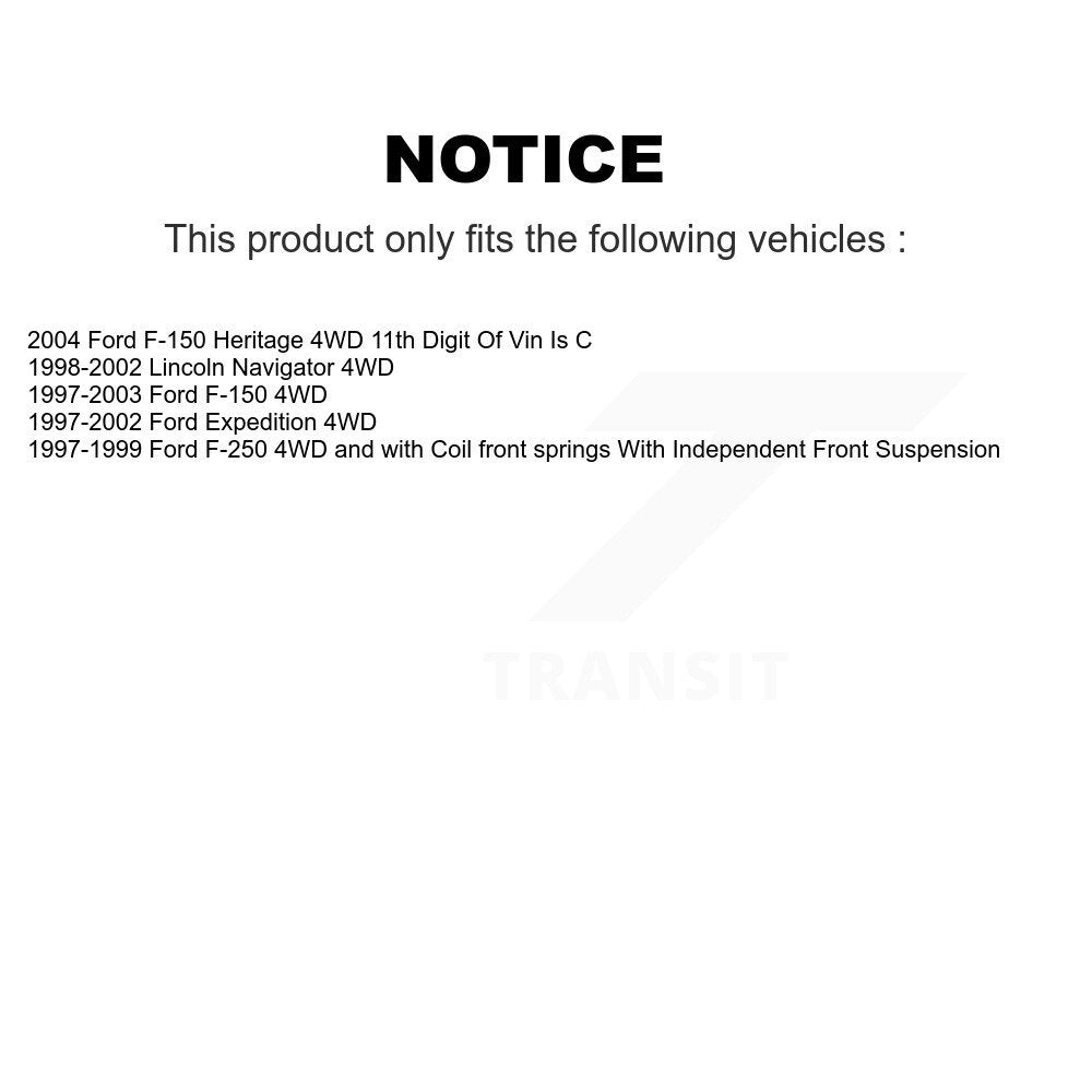 Front Outer & Inner Tie Rod End Kit For Ford F-150 Expedition F-250 Heritage Lincoln KTR-105095