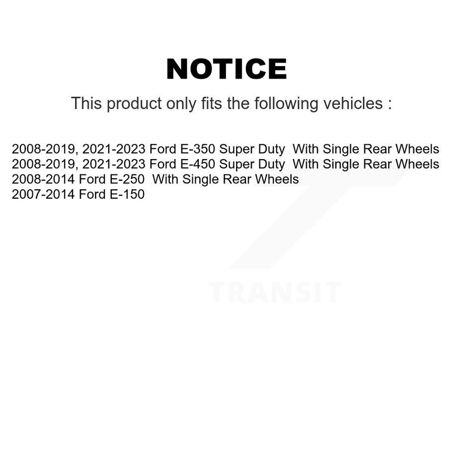Front Outer & Inner Steering Tie Rod End Kit For Ford E-350 Super Duty E-250 E-450 E-150 KTR-105096