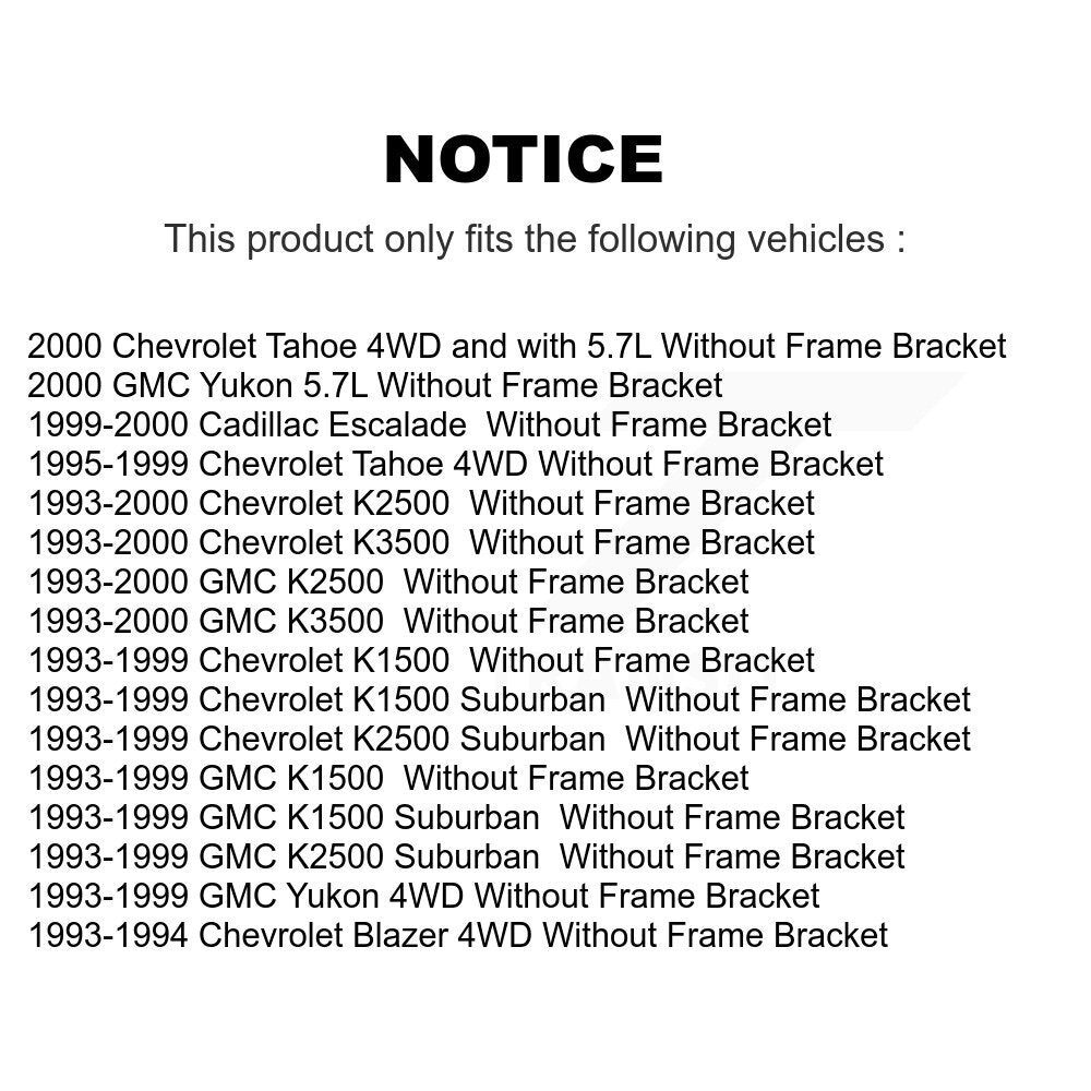Front Inner Outer Tie Rod Pitman Idler Arm & Bracket Kit (7Pc) For K1500 Chevrolet GMC KTR-105103
