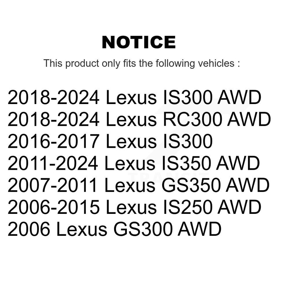 Front Lower Control Arm Kit For Lexus IS250 IS300 IS350 GS350 GS300 RC300 KTR-105173