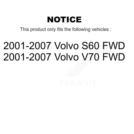 Front Lower Suspension Control Arm Kit For 2001-2007 Volvo S60 V70 FWD KTR-105190