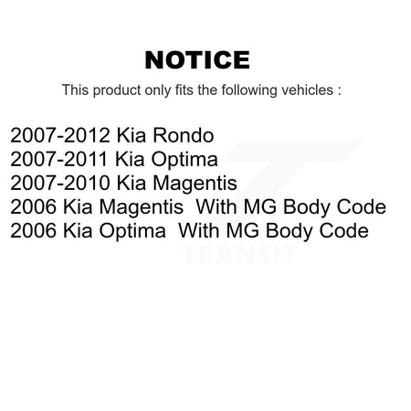 Front Lower Suspension Control Arm Kit For Kia Rondo Optima Magentis KTR-105200