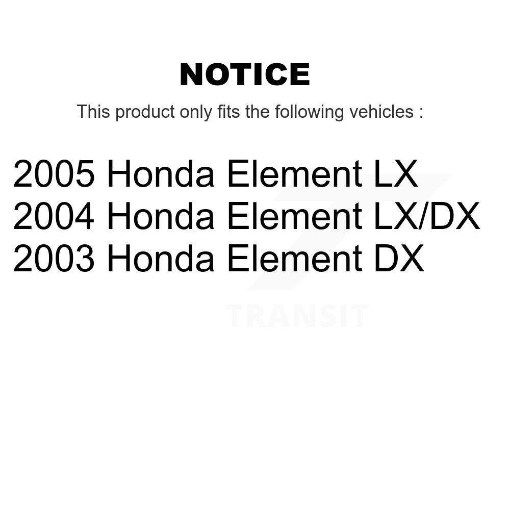 Front Lower Suspension Control Arm And Ball Joints Kit For Honda Element KTR-105207