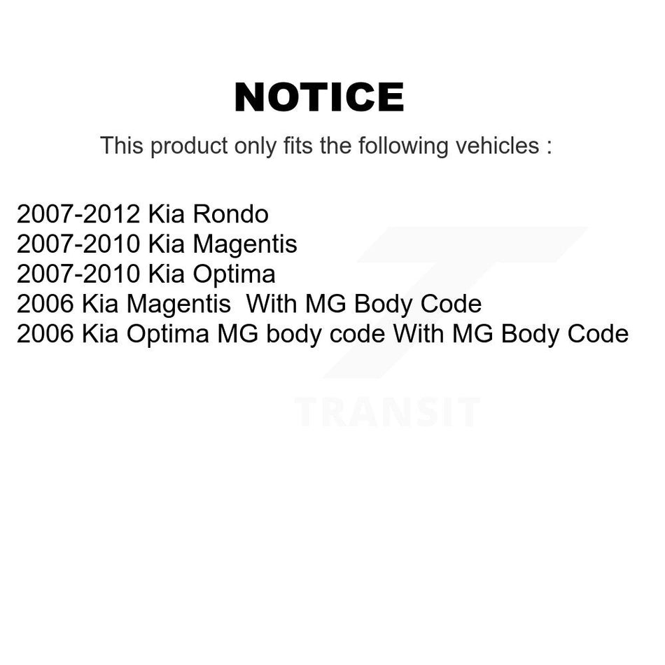 Front Lower Suspension Control Arm And Ball Joints Kit For Kia Rondo Optima Magentis KTR-105236