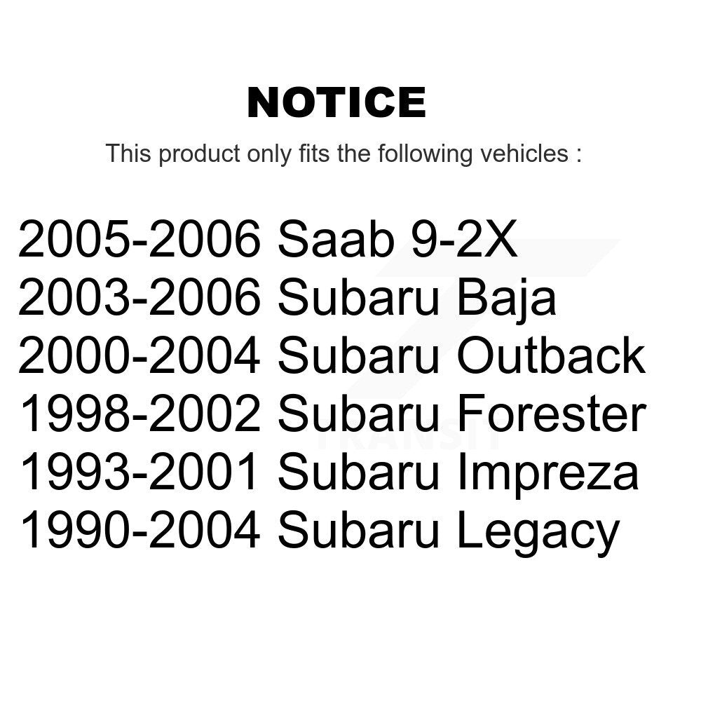 Front Lower Control Arm Ball Joints Kit For Subaru Legacy Outback Forester Impreza Baja KTR-105243