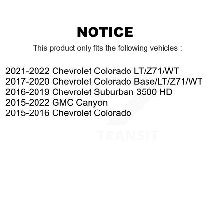Front Suspension Sway Bar Link Pair For Chevrolet Colorado GMC Canyon Suburban 3500 HD KTR-105260