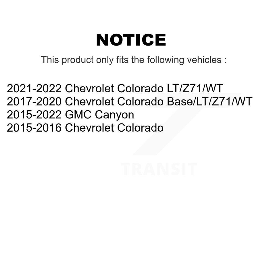 Front Suspension Control Arm And Ball Joint Link Kit For Chevrolet Colorado GMC Canyon KTR-105261