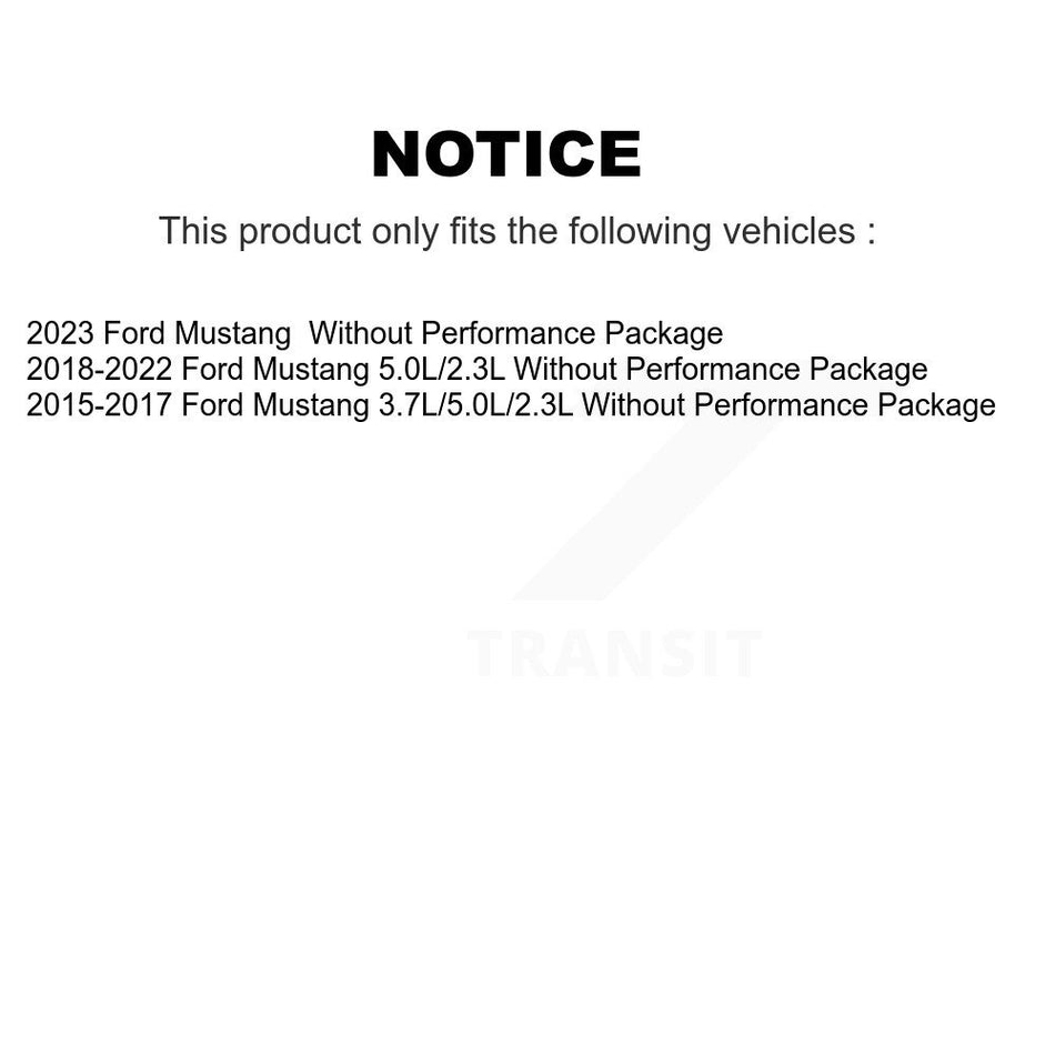 Front Suspension Control Arm And Ball Joint Assembly Stabilizer Link Kit For Ford Mustang KTR-105270