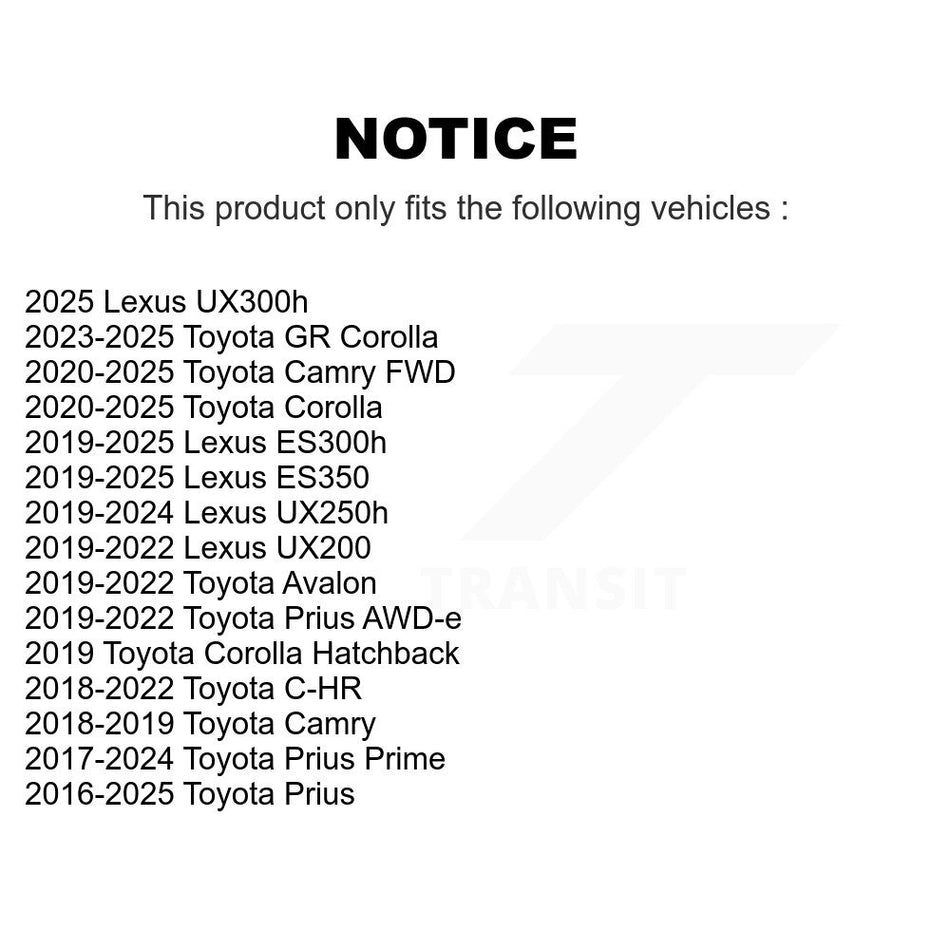 Rear Suspension Sway Bar Link Pair For Toyota Corolla Camry C-HR Prius Prime Lexus UX250h KTR-105293