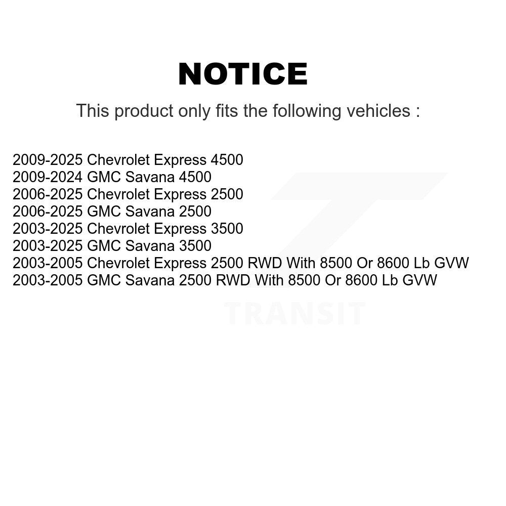 Front Lower Suspension Control Arm & Ball Joint Kit For GMC Chevrolet Savana 2500 Express KTR-105307