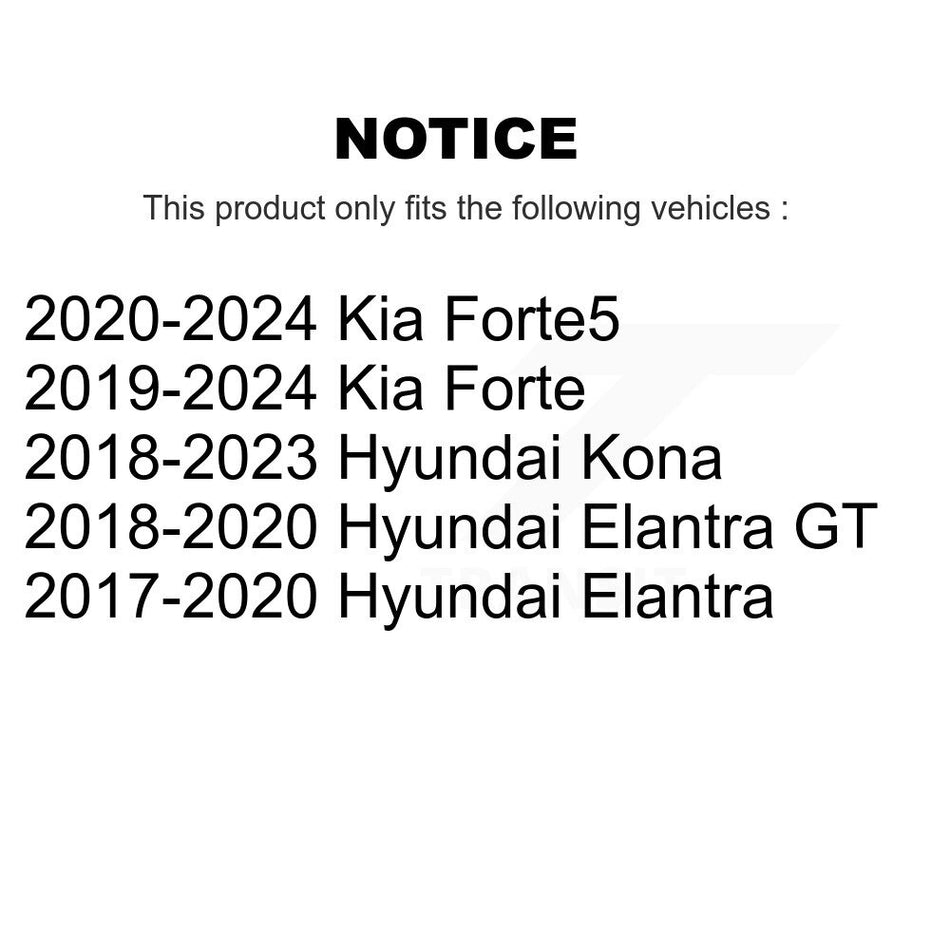 Front Lower Suspension Control Arm & Ball Joint Kit For Hyundai Elantra Kona Kia Forte GT KTR-105308